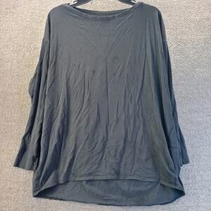Lululemon Womens Long Sleeve Oversized Tunic Top Black